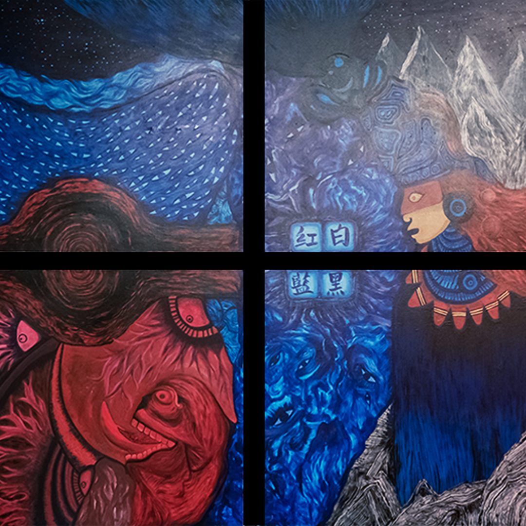 El Origen, Acrylic on canvas, 2019.