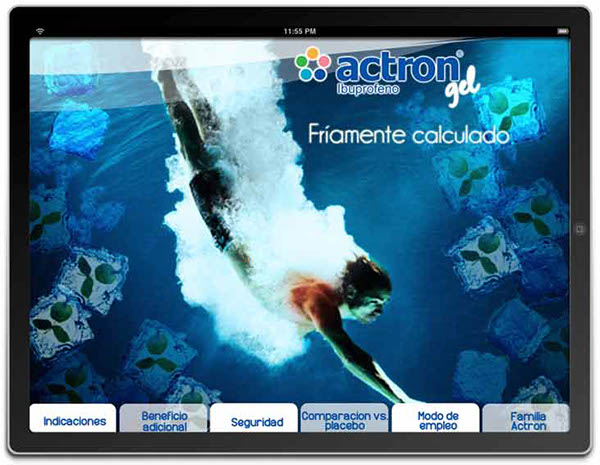 Actron Gel Bayer for SPA (Selling Perfect Advertising) Visual Aid for iPad, Folder, Wholesale Card, Magazine Advert