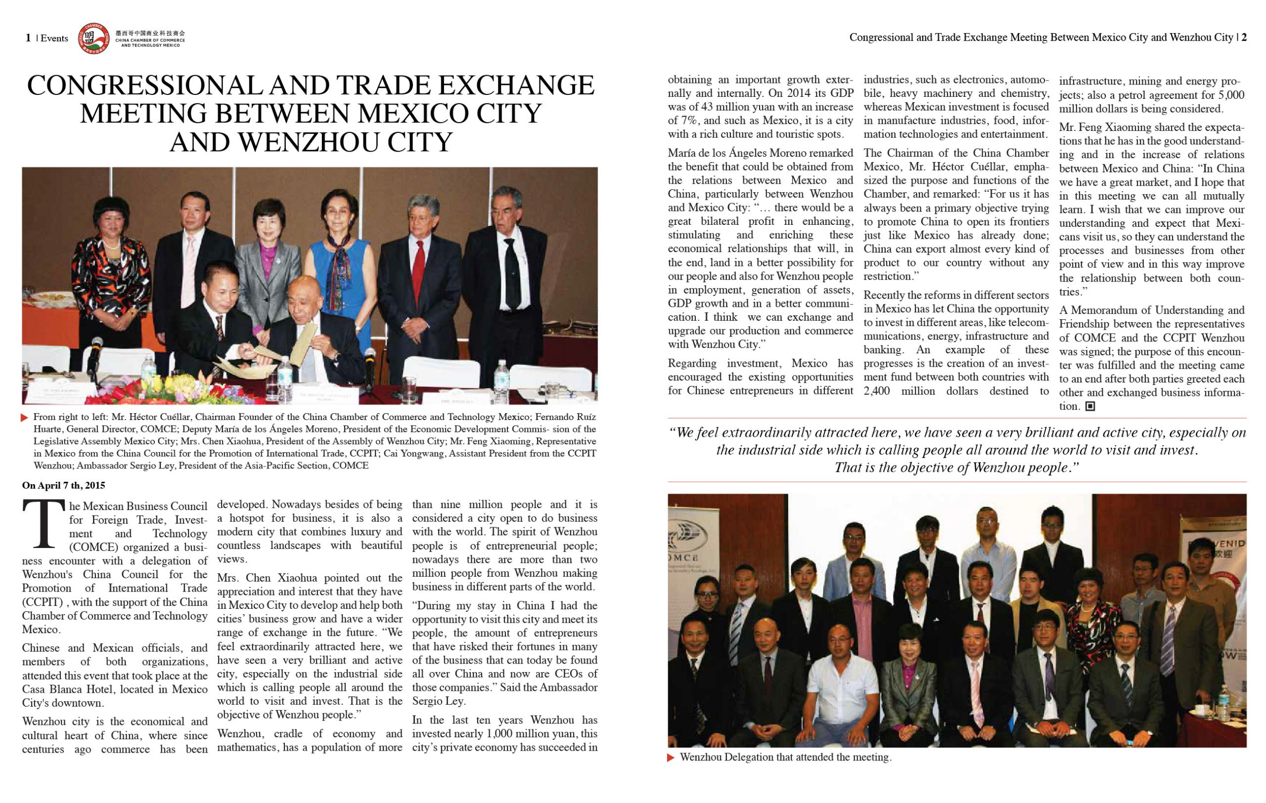China Chamber Mexico / Editorial Design