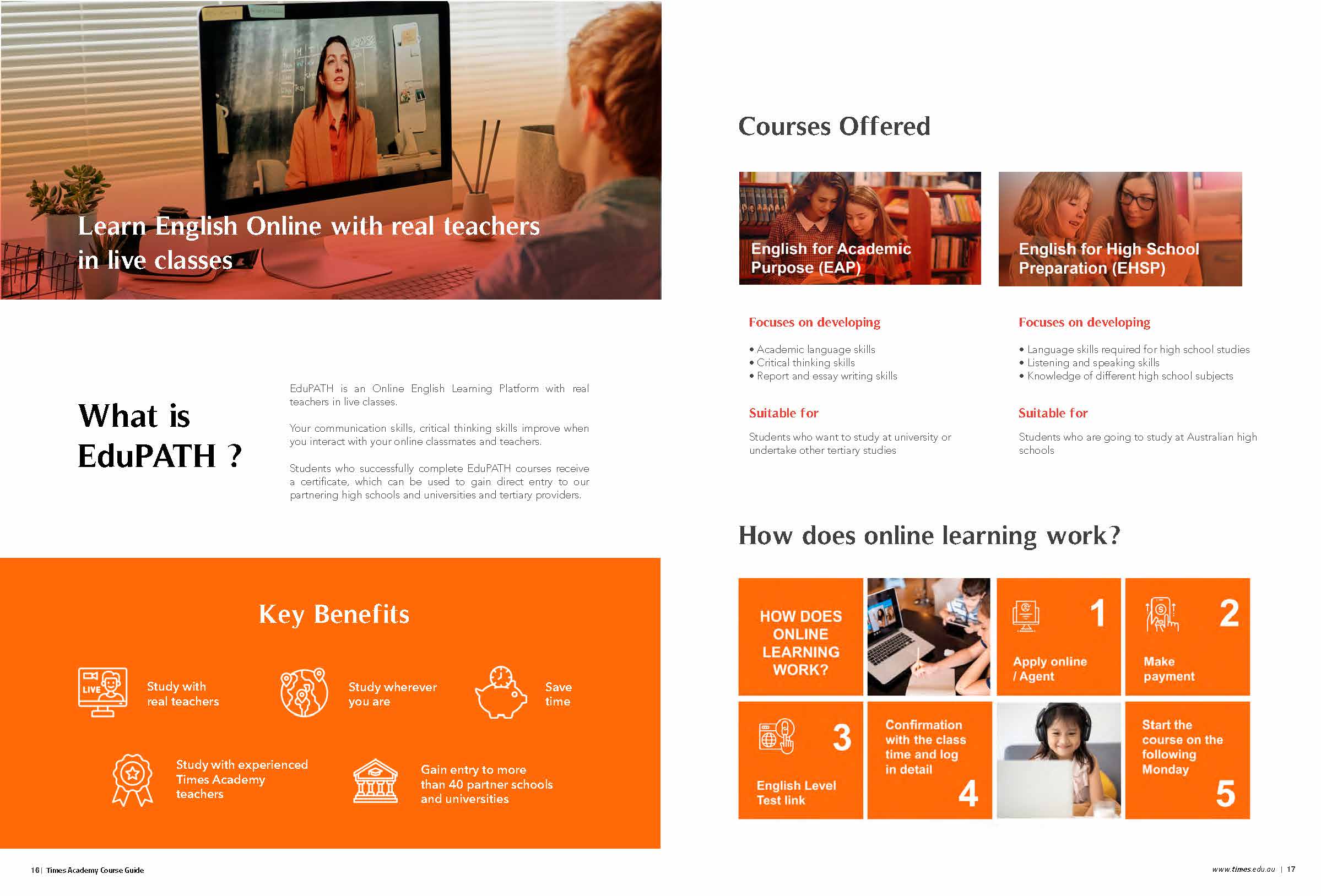 Times Academy course guide page 8