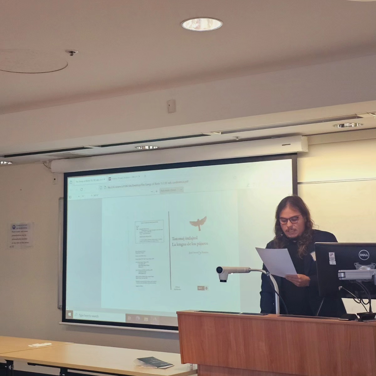 Presenting 'The Songs of Birds 鸟之歌' at the XVI Biennial AILASA Conference at ANU image 1